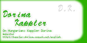 dorina kappler business card
